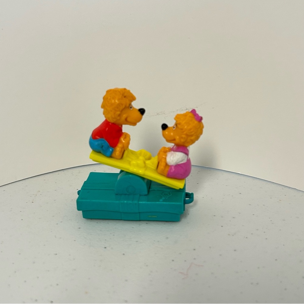 S & J Berenstain Bear Mcdonalds‎ Happy Meal Toy 1994 vintage Seesaw.
